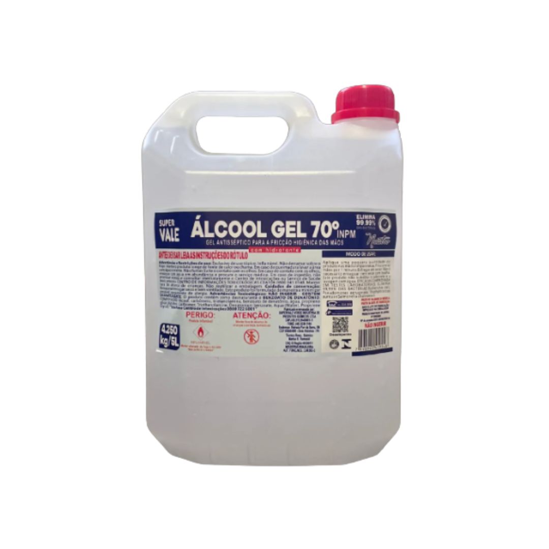 Alcool Super Vale Gel 70 Inpm 5l