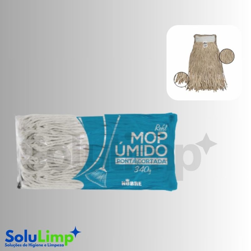 REFIL MOP ÚMIDO PONTA CORTADA 340G - NOBRE - Imagem 2
