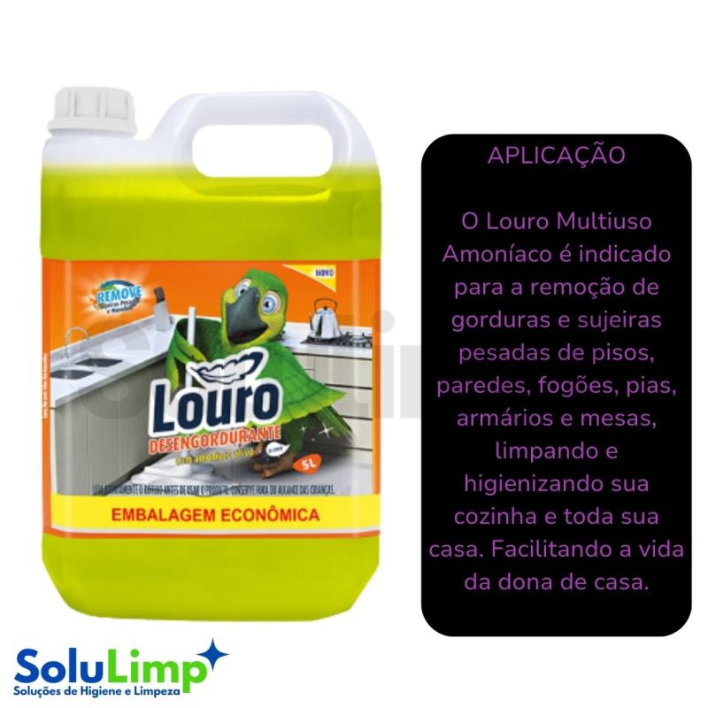 Desengordurante Louro Com Amonia 5 L - Imagem 3