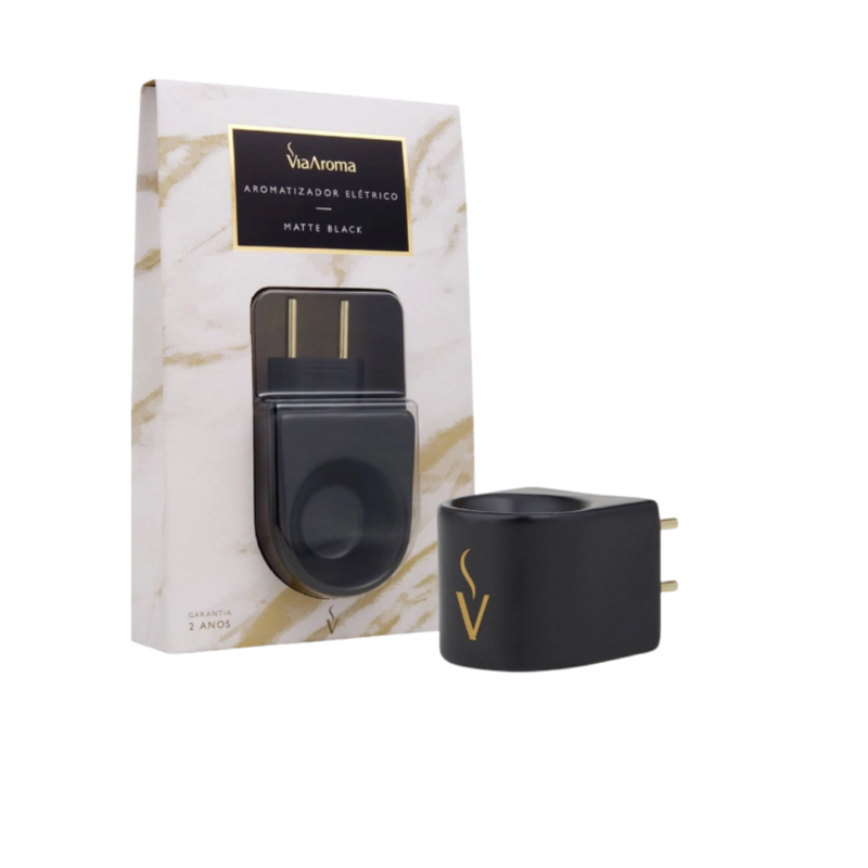 Aromatizador Via Aroma Matte Black Elétrico