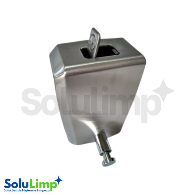 Saboneteira Inox Escovado 800ml Bioviz - Imagem 3