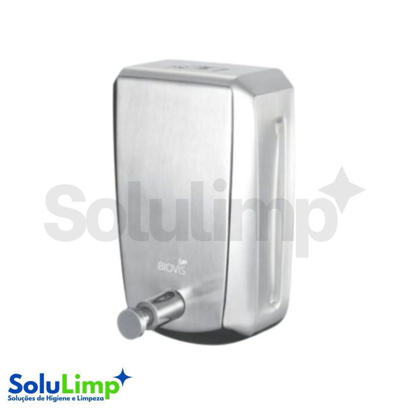 Saboneteira Inox Escovado 800ml Bioviz - Imagem 4