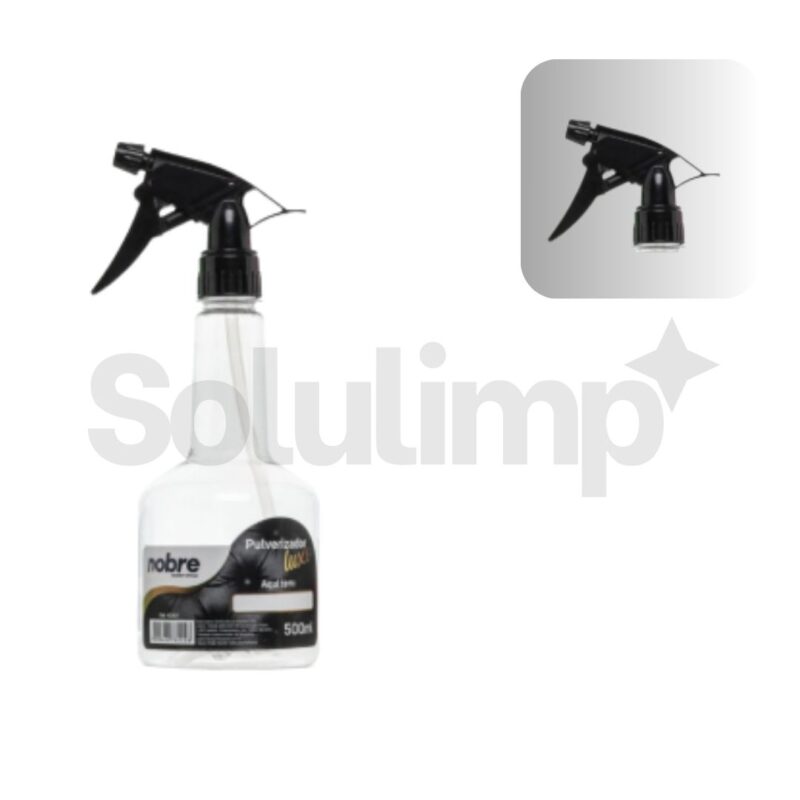 Pulverizador Transparente Luxo 500ml. (com Gatilhao) Black - Nobre - Imagem 2