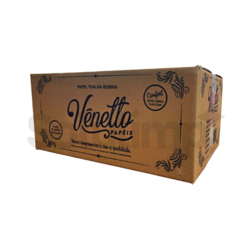 Papel Toalha Bobina Venetto Confort 20cmx200mtsx6un 24g