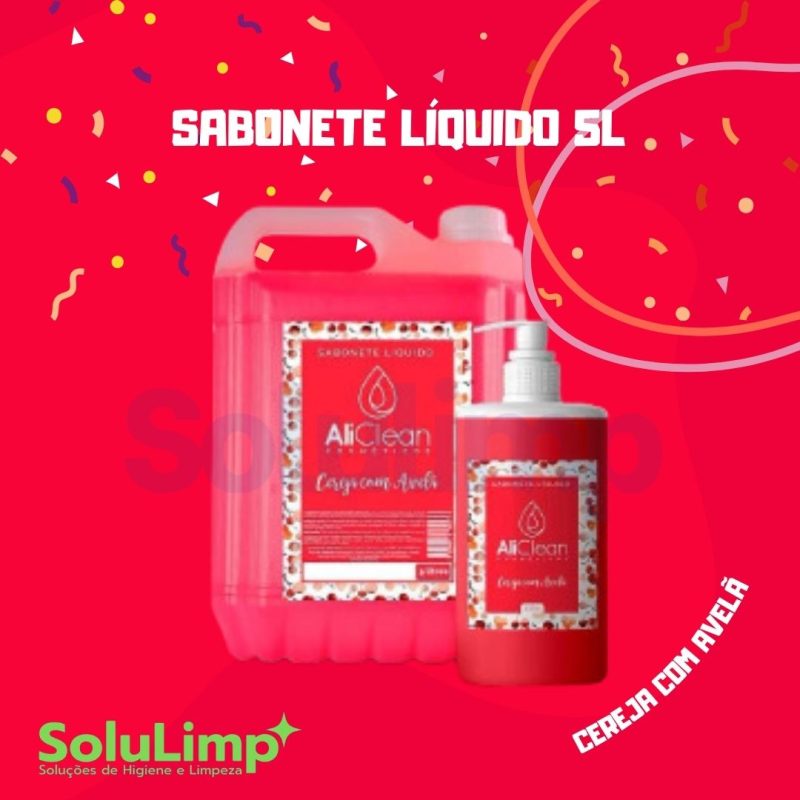 Sabonete Ali Clean Cereja C/avela 5 L