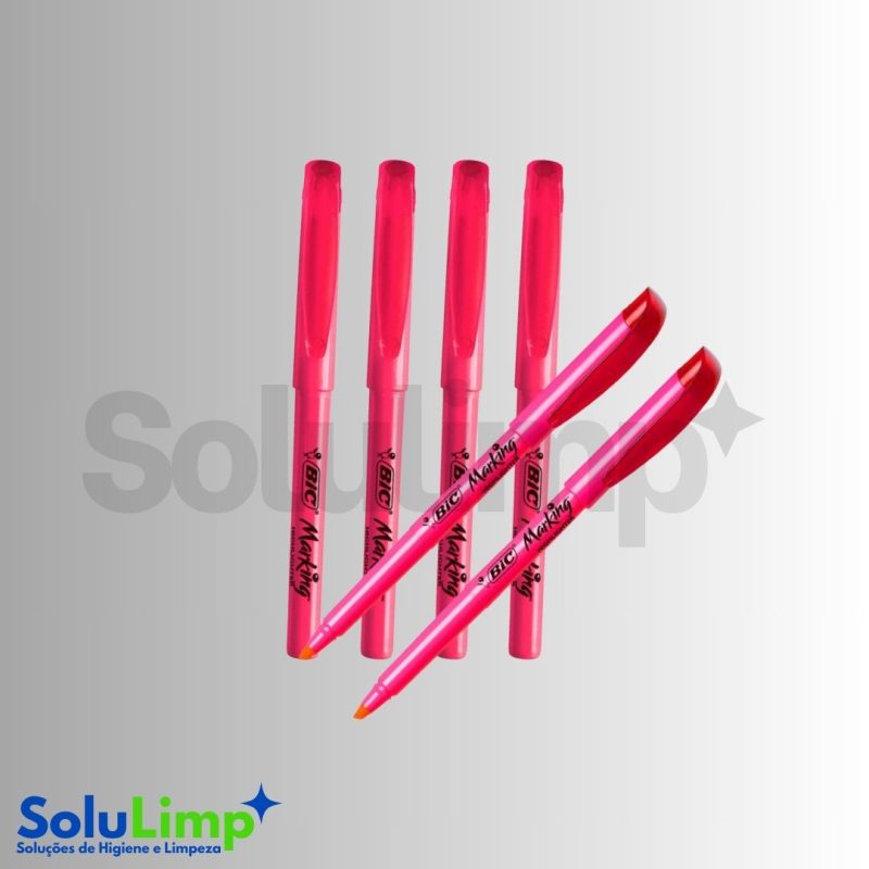 Marcador Texto Rosa Bic Marking - Imagem 3