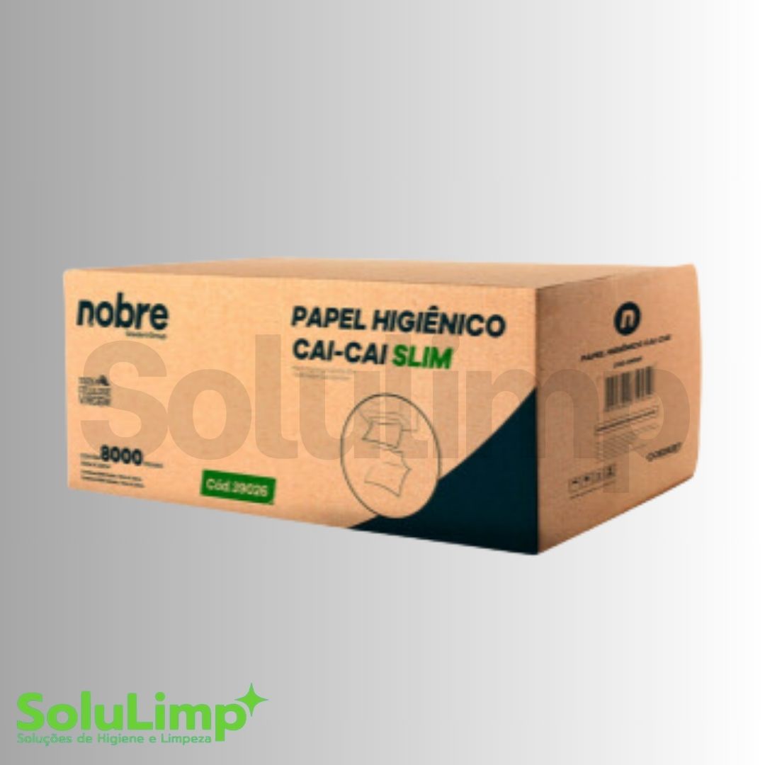 Papel Higienico Cai Cai C/8000fls. 10x20cm (caixa / Celulose Virgem/f.simples) - Nobre