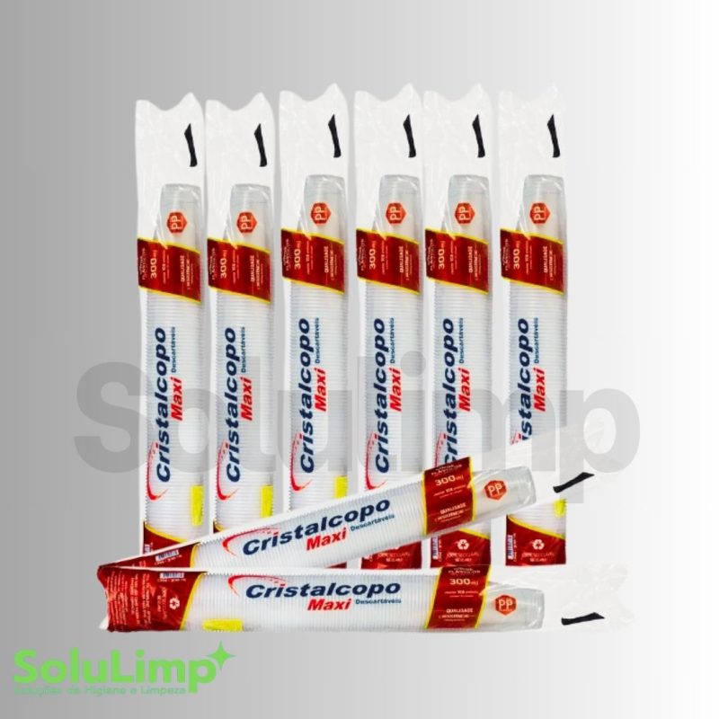 Copos Pp 300ml Transparente C/ 100 Un (cpm-300 Tr)