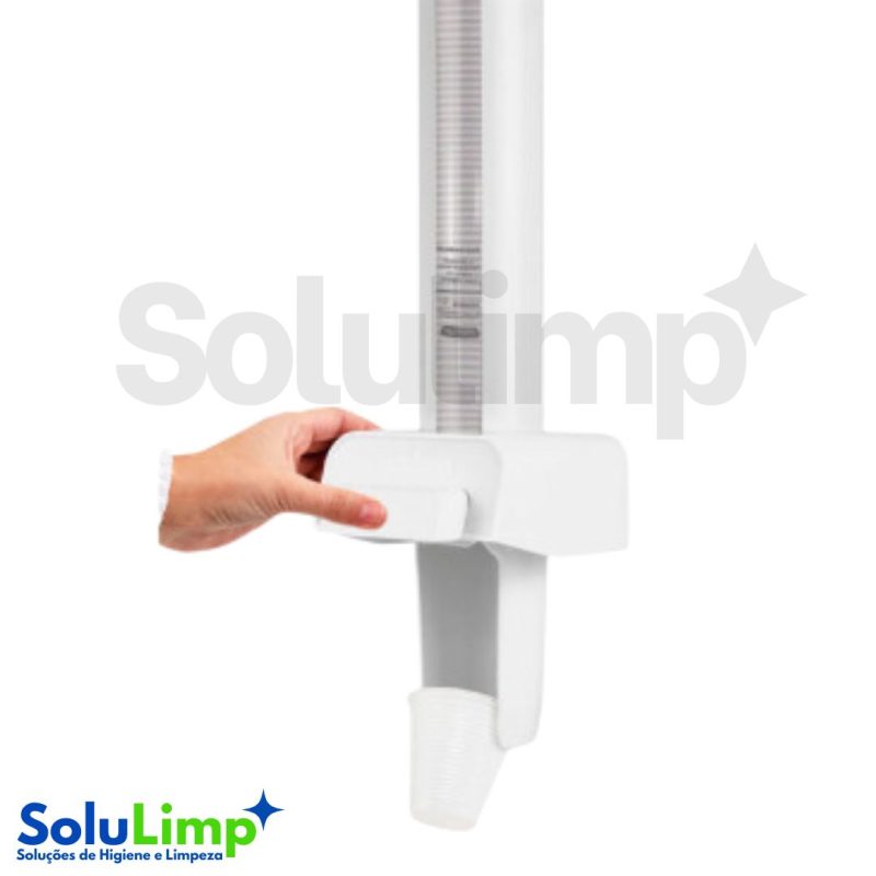 Dispenser Poupador De Copos 150 A 200ml. Branco Multicopo - Nobre - Imagem 2