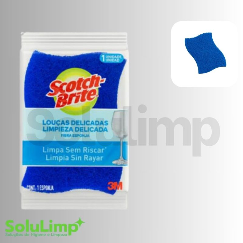 ESPONJA SCOTCH SBRITE N/RISCA AZUL C/1 - Imagem 2