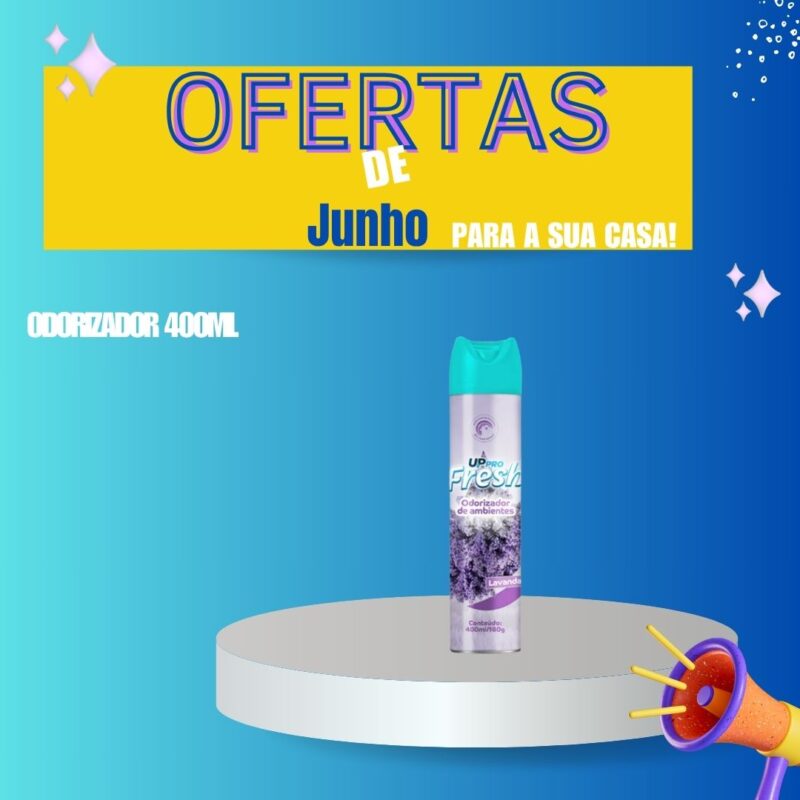 Odorizador De Ambiente Lavanda Aerossol 400ml/180g - Up Fresh Nobre