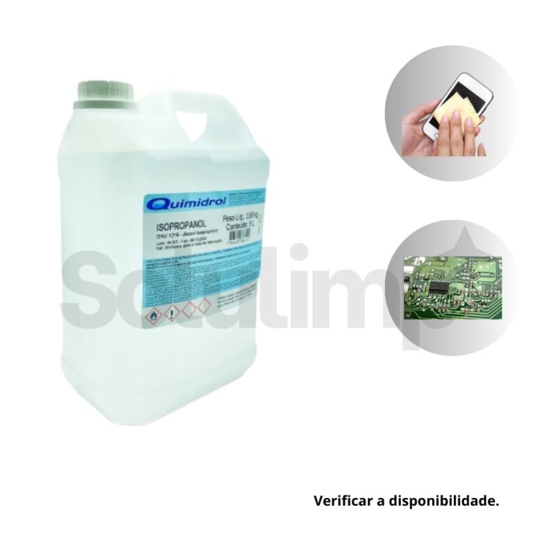 Isopropanol Quimidrol Alcool Isopropilico 5l - Imagem 3