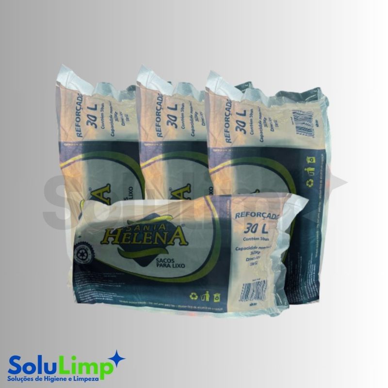 SACO DE LIXO SANTA HELENA AZUL 30L