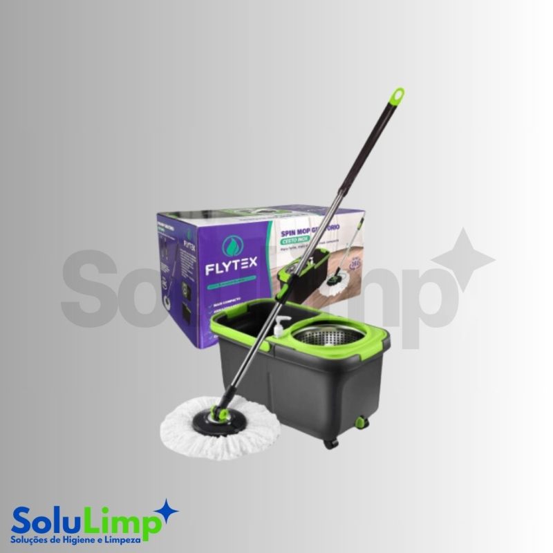 Spin Mop Giratorio - Cesto Inox Flytex