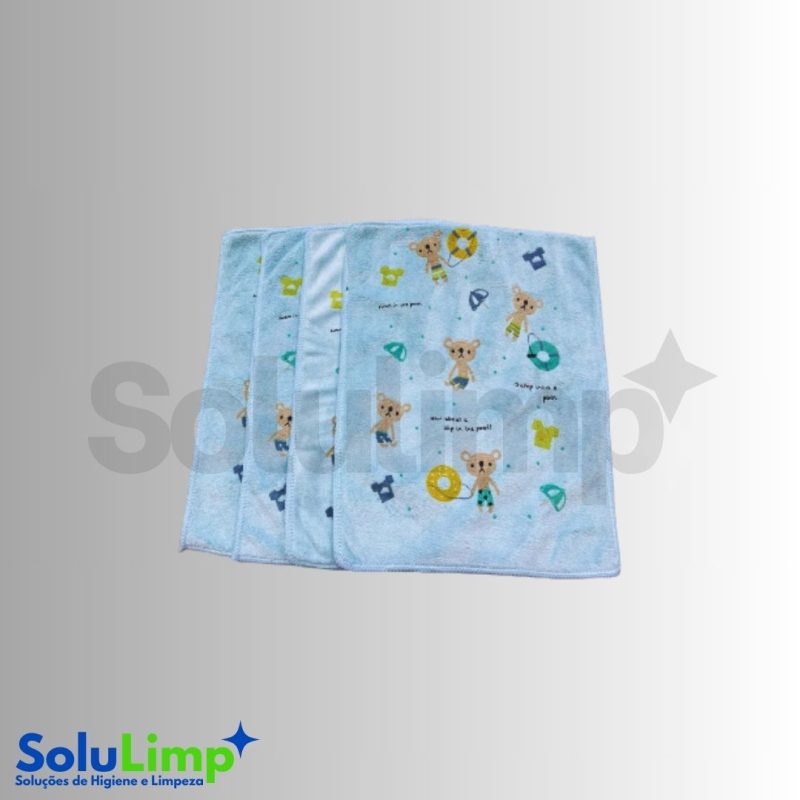 Toalha Boca Estampas Infantil Kezian 20cm X 30cm - Imagem 2