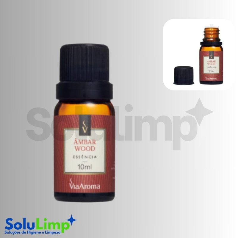 Essencia Via Aroma 10ml Classica Ambar Wood - Imagem 3