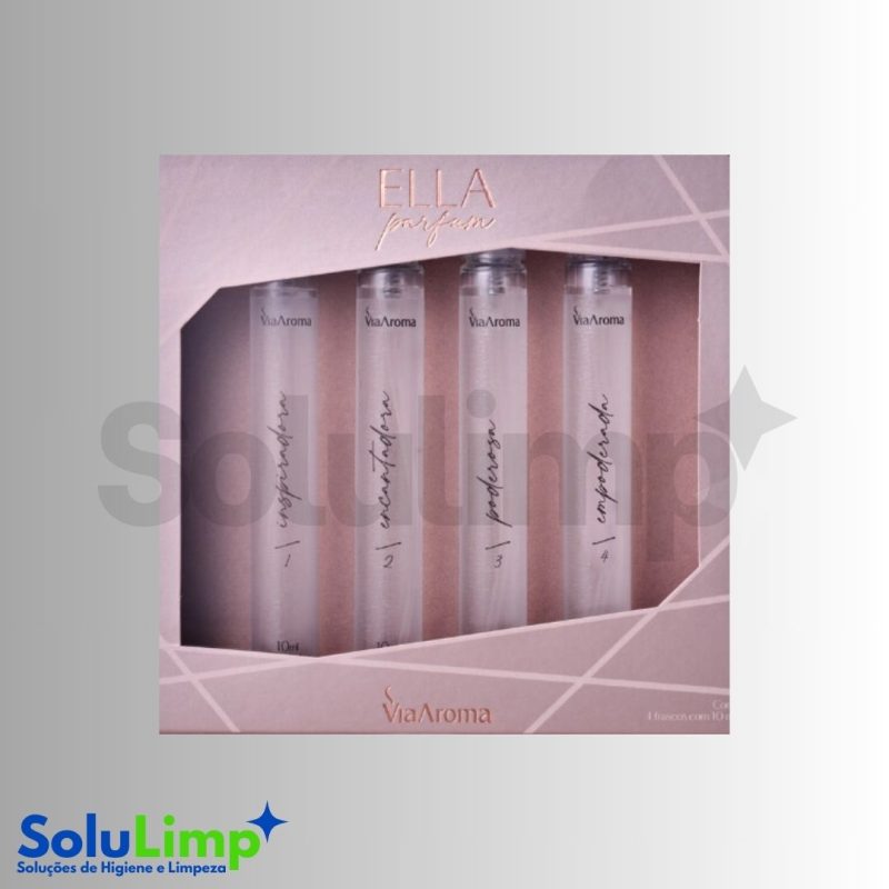 KIT VIA AROMA ELLA PARFUM 10ML C/ 4UN - Imagem 2