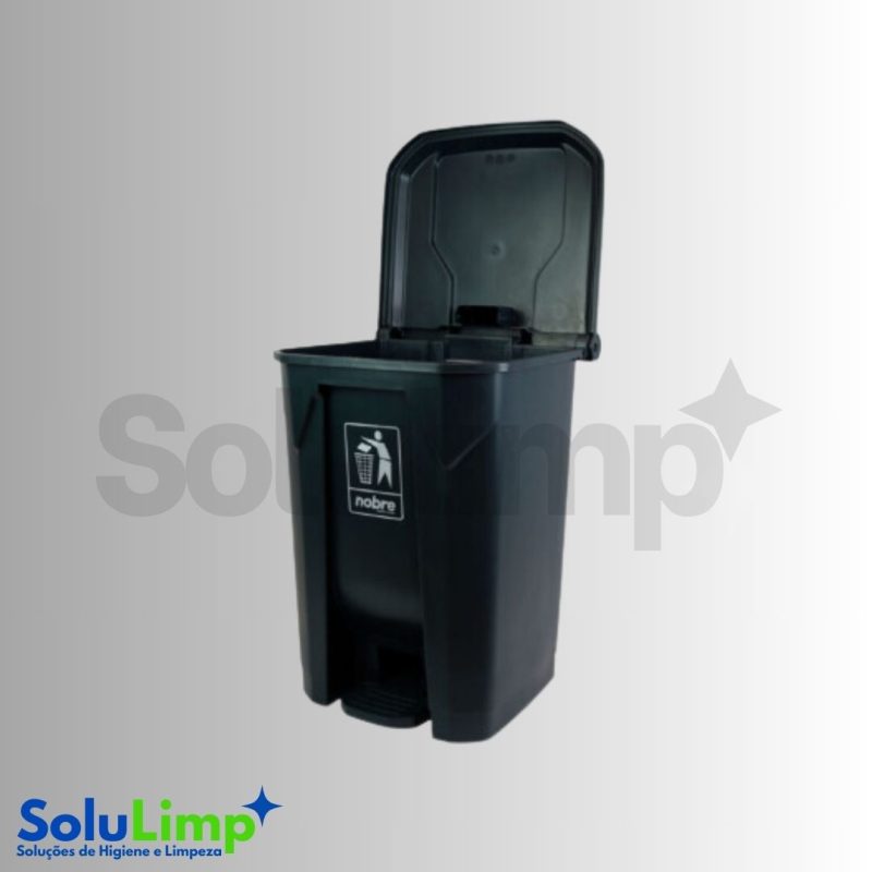 LIXEIRA PLÁSTICA C/PEDAL 50L. - NOBRE - Imagem 2