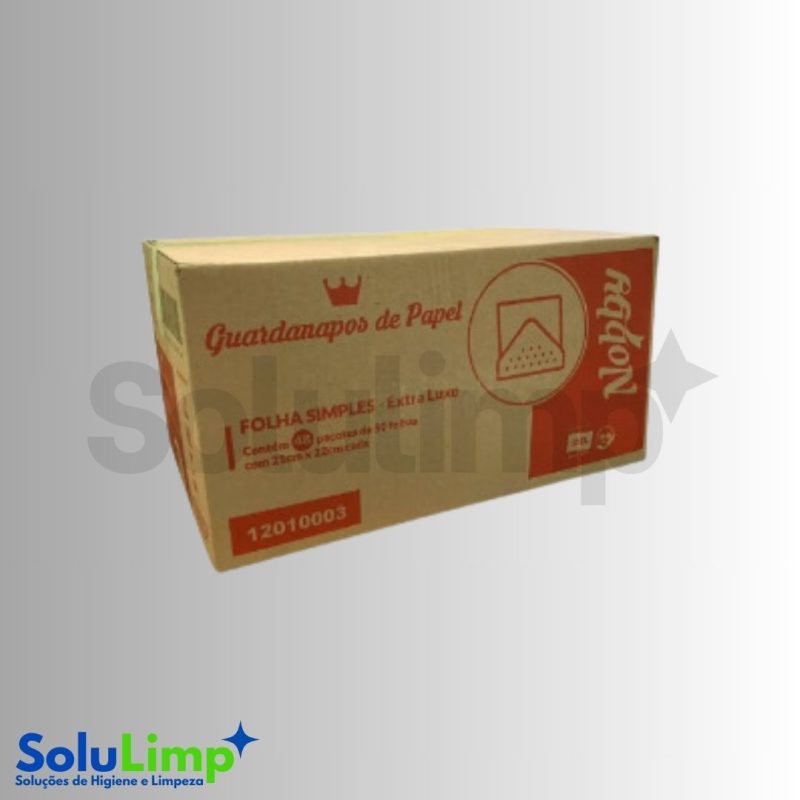 Guardanapo Ipel Folhas Simples Nobby 21cm X 22cm 19g - 48pcts C/ 50fls - Imagem 2