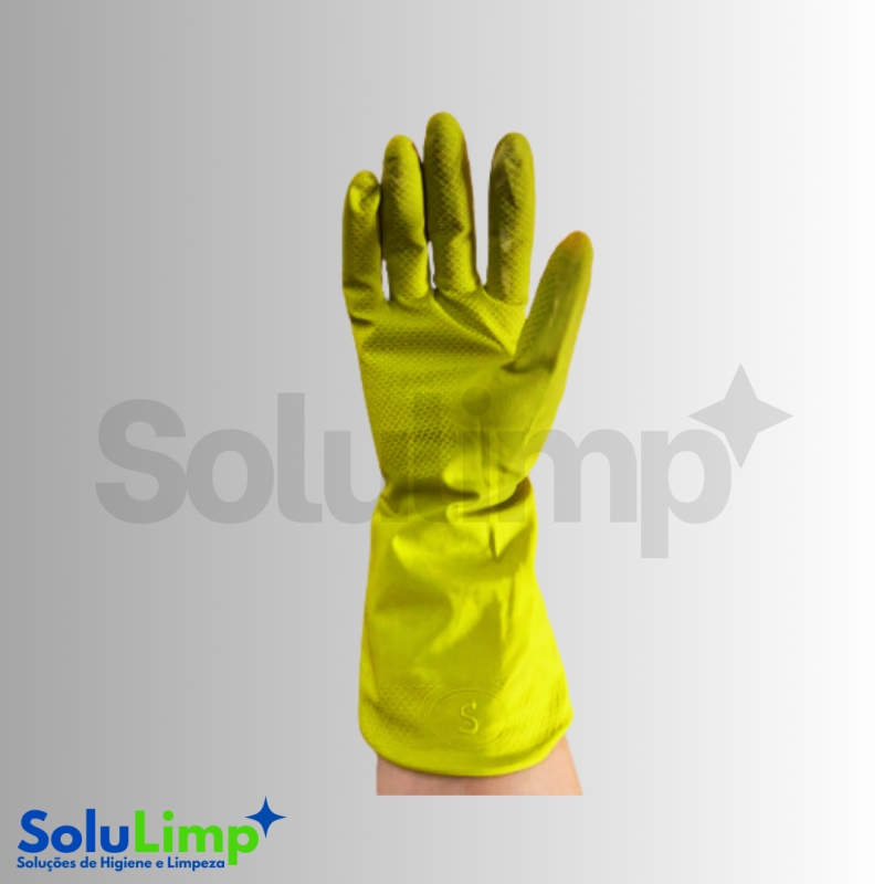 Luva De Borracha/latex Hipoalergenica "p/7" Amarela Silver Ca 44393  - Nobre - Imagem 2
