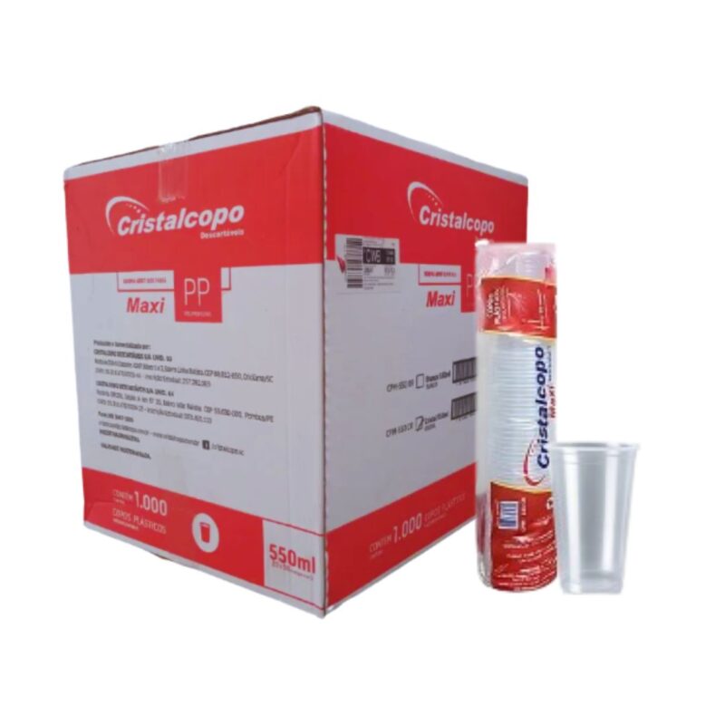 Copo Cristalcopo Pp 550ml Cr C/ 50 Un (cpm-550 Cr)