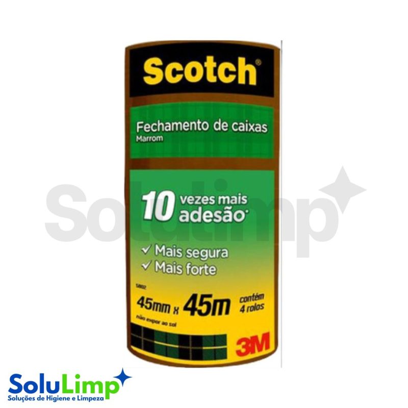 Fita 3m Scotch Empac Marrom 45x45 C/1 - Imagem 2