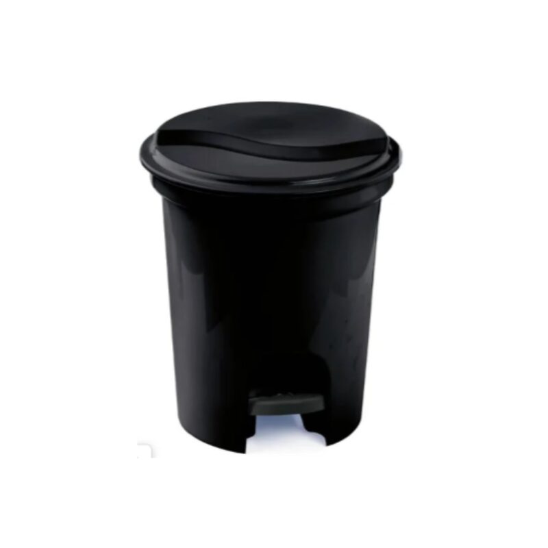 Lixeira Plasvale C/pedal 13 Litros Preto