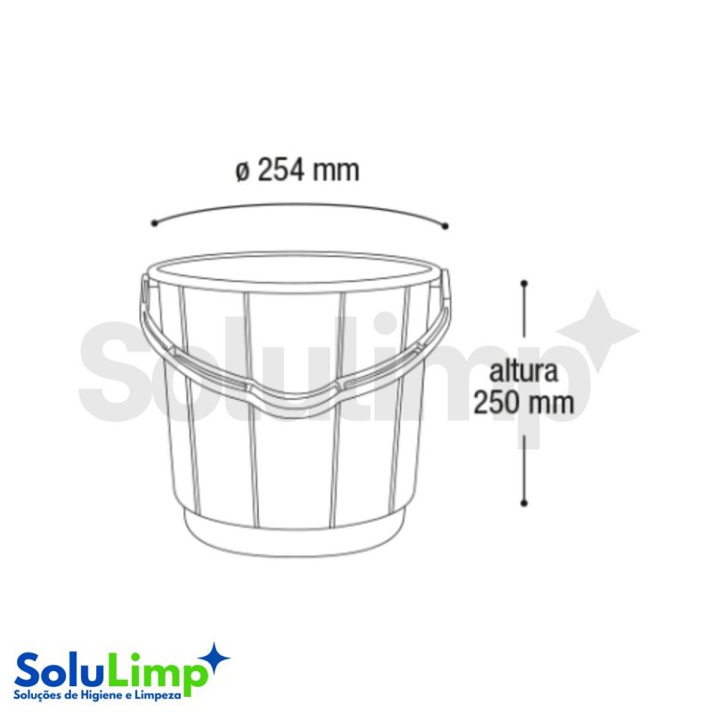 Balde Arqplast 10l - Imagem 2
