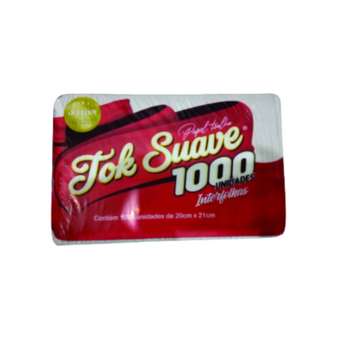Papel Toalha Interfolha Tok Suave Plumi Reciclado 20x20 Vermelho 23g A 24g