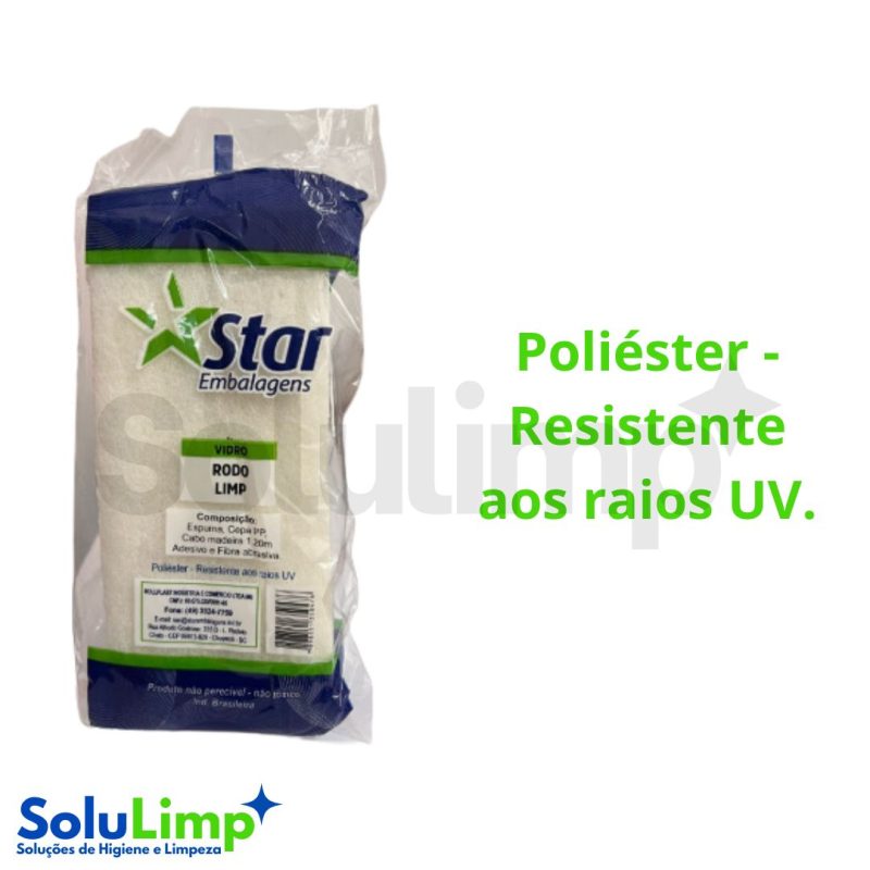 Rodo Star Limpa Vidro C/ Cabo - Imagem 3