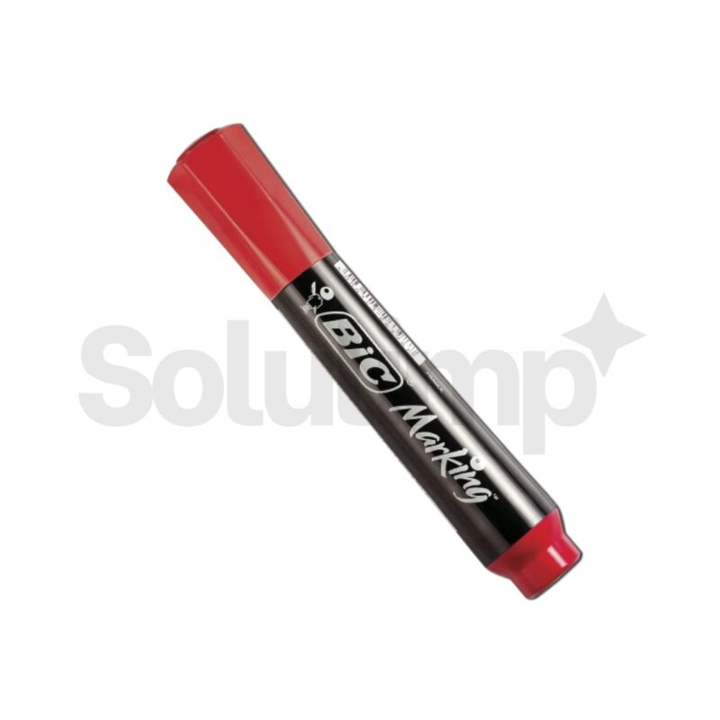 Pincel Marcador Permanente Marking Recarregavel Vermelho  Bic