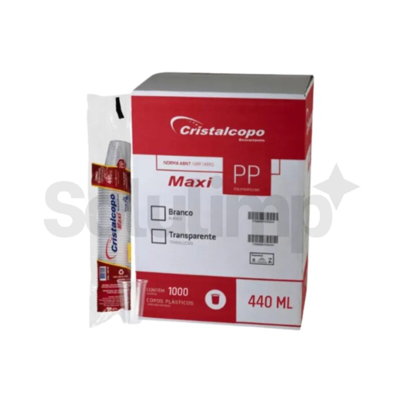 Copo Cristalcopo Pp 440ml Cr C/ 50un Transparente (cpm-440 Cr)