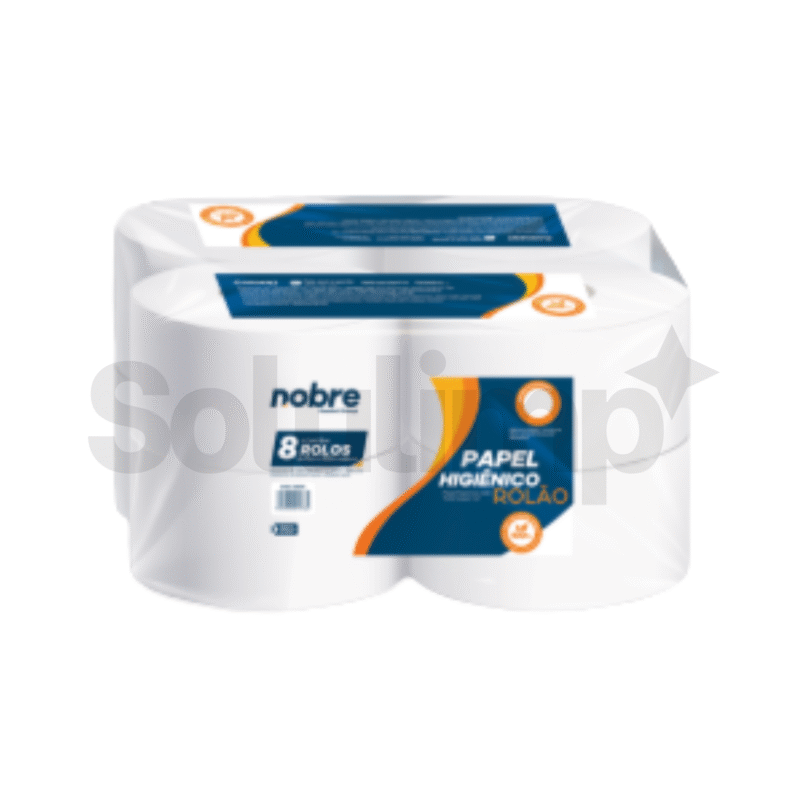 Papel Higienico Rolao C/8x10cm.x300m. (fardo/branco Celulose Virgem) - Nobre