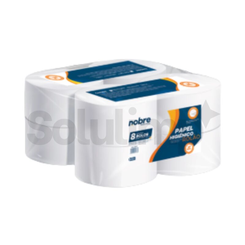 Papel Higienico Rolao C/8x10cm.x300m. (fardo/branco Celulose Virgem) - Nobre - Imagem 2