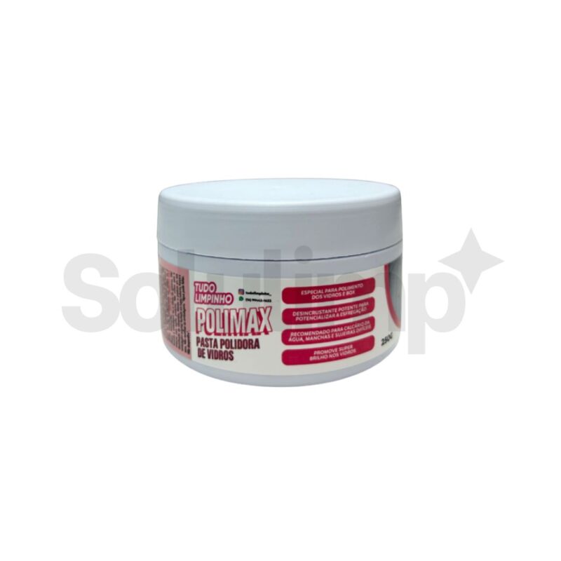 Pasta Polidora De Vidros e Inox Polimax 250G