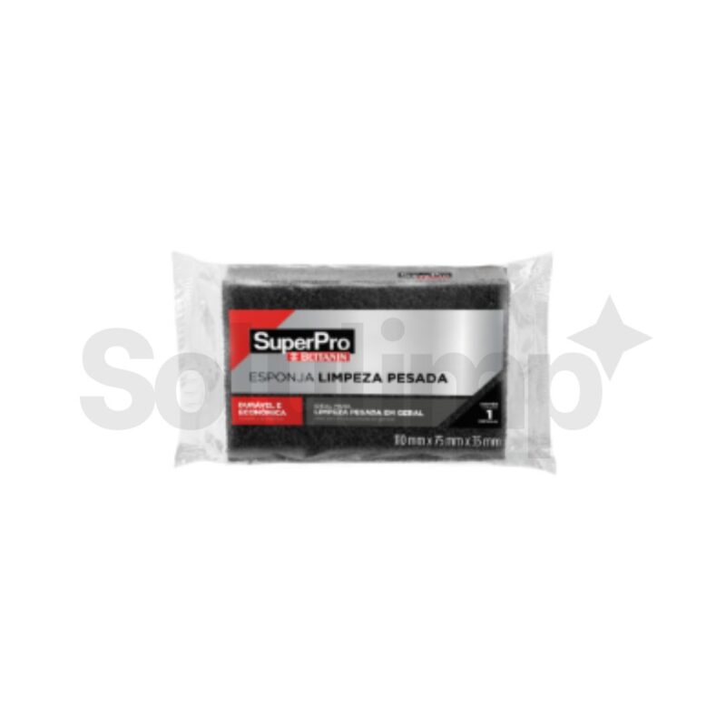 Esponja Superpro Grill Limpeza Pesada 110mmx75mmx35mm