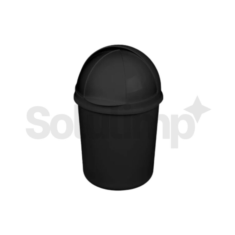 Lixeira Retratil  Plasvale 7,3 L. - Cor Preto