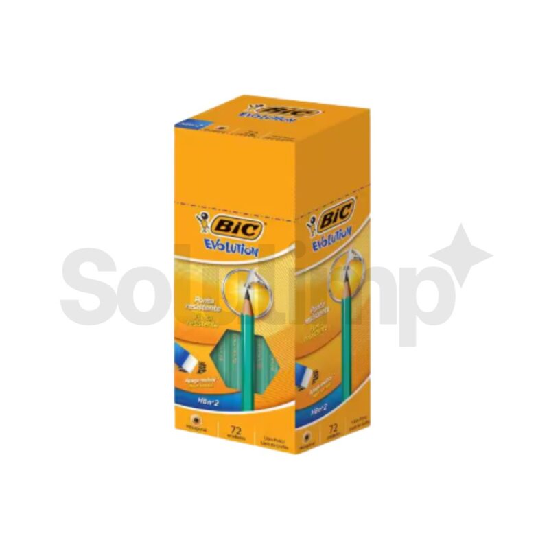 Lapis Preto Sextavado Evolution 2hb S/borracha 840641 - Bic - Imagem 2
