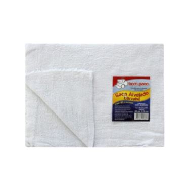 Saca Alvejada 100% Algodao 41x68cm Padrao- Bom Pano Nobre