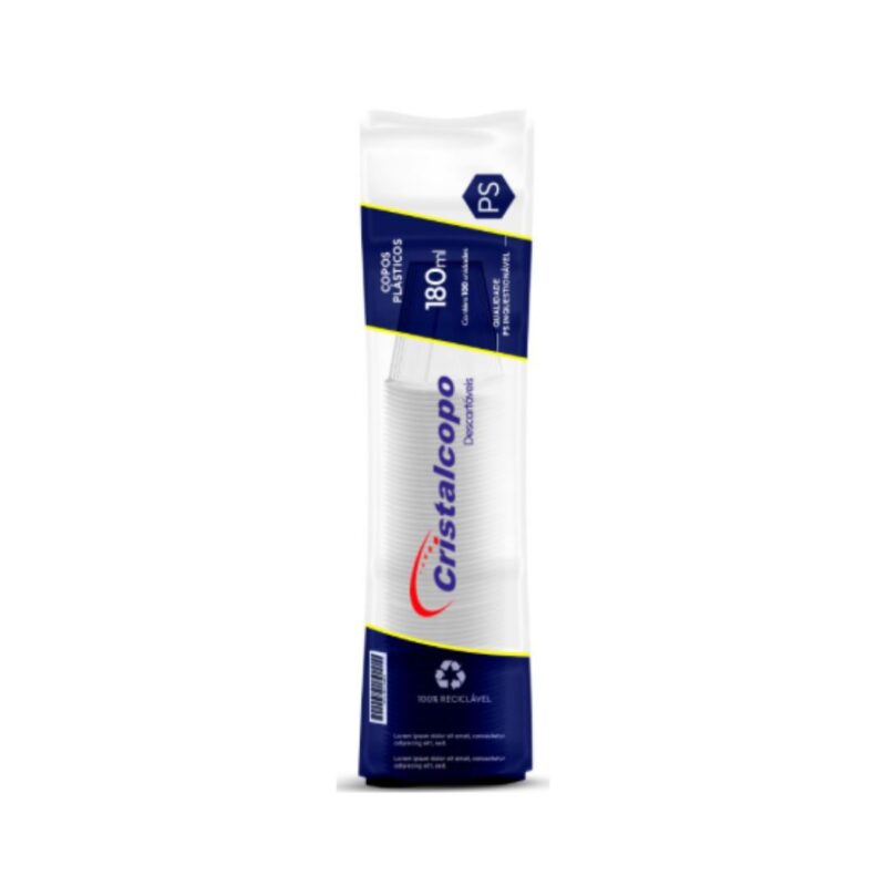 Copo 180ml Ps Branco Cristalcopo - Imagem 3