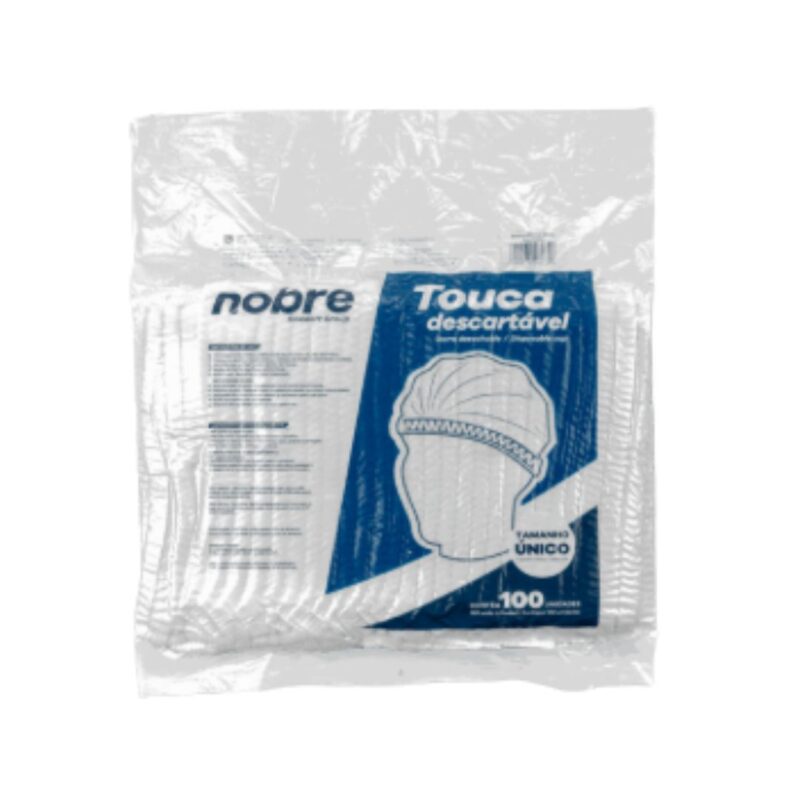 Touca Descartavel Em Tnt Sanfonada (pct. C/100und.)- Nobre