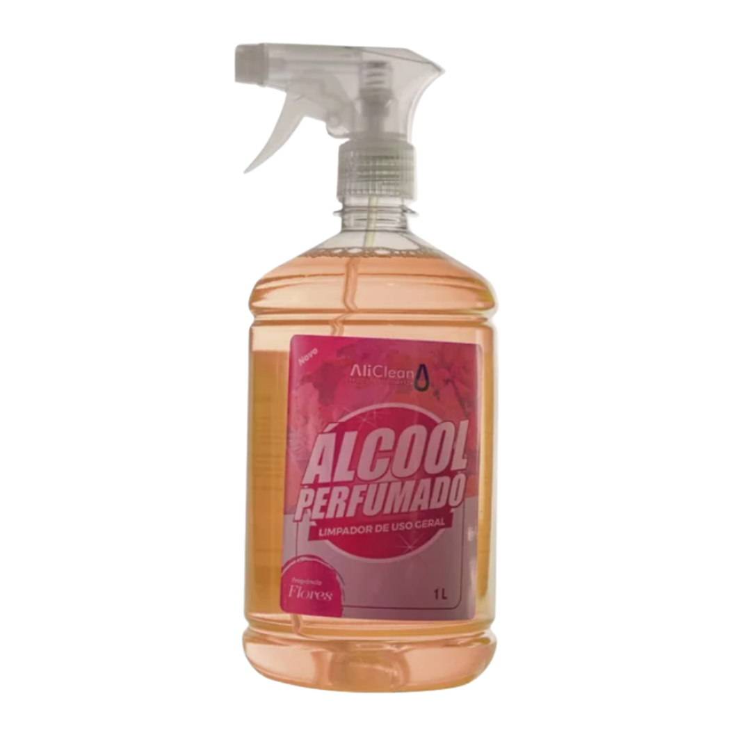 Alcool Perf Flores Com Gatilho 1 L