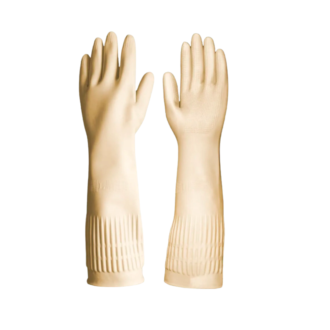 Luva Latex Ranhurada P/ Protecao Mecanica/quimica/termica "g/9" Ca 50843 - Nobre