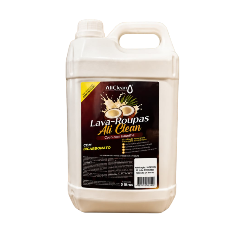 Lava Roupas Coco Com Baunilha 5 L